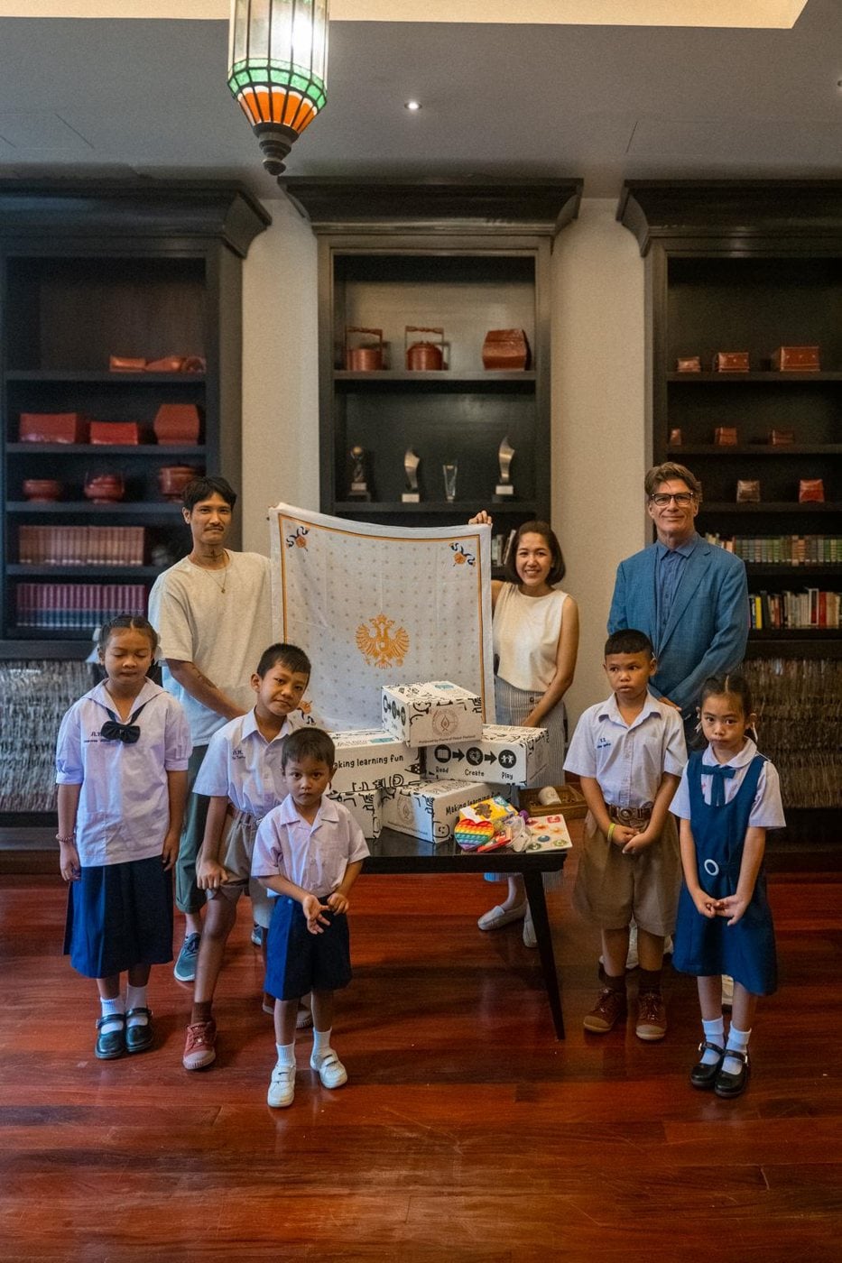 Flame of Peace ceremony with school children in Thailand
